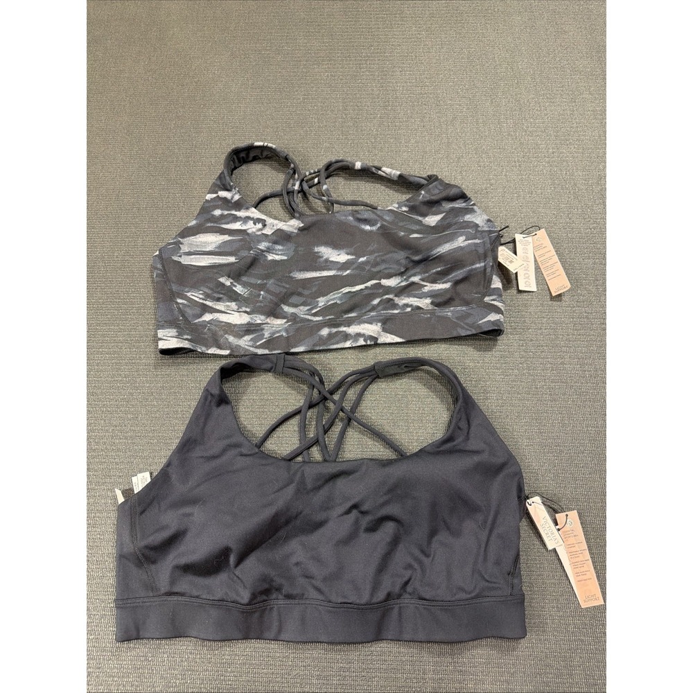New Lot Of 2 VICTORIA'S SECRET ESSENTIAL STRAPPY LIGHT SUPPORT‎ SPORTS BRA XXL